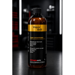 Detergent for steam car-body exterior cleaning with carnauba wax