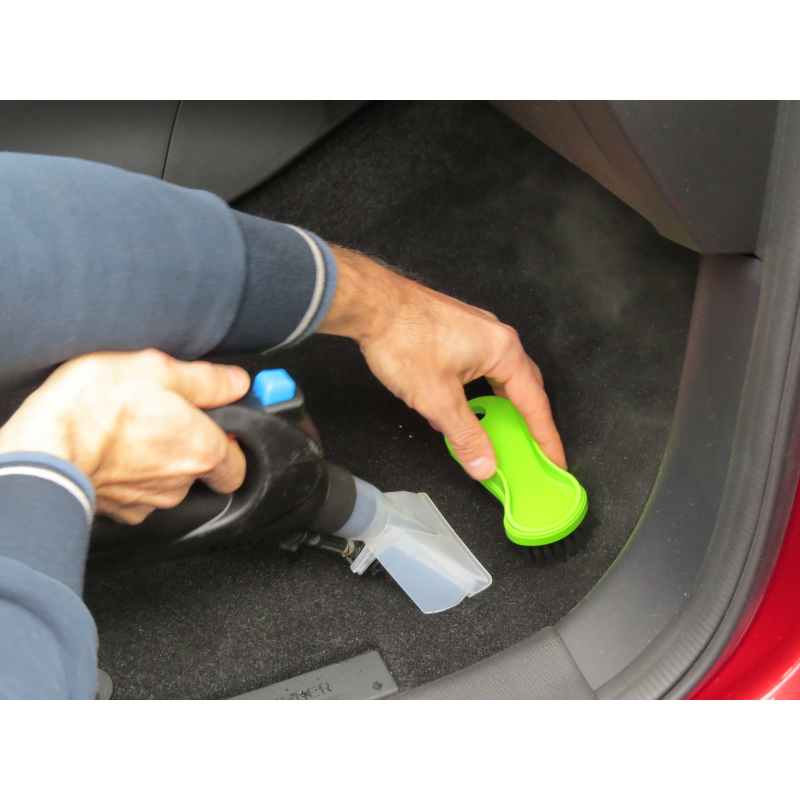 Spazzola Per Lavaggio Auto Con Setole Morbide, Impugnatura Ergonomica, Connettore Per Tubo Gardena, Testina 16 Cm